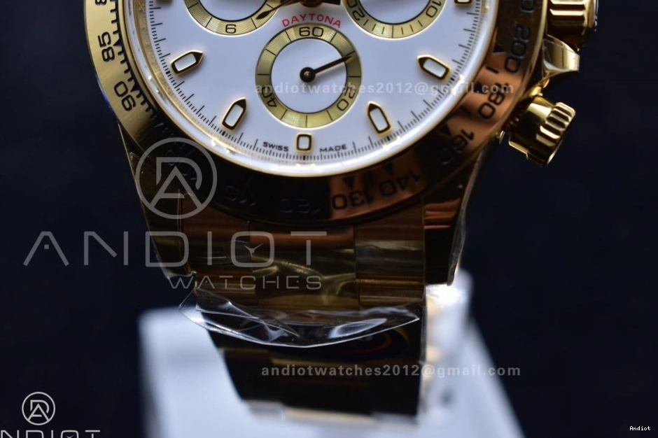 SA4130 White Dial Daytona BTF on Best Edition YG 1:1 Bracelet 116508 0205